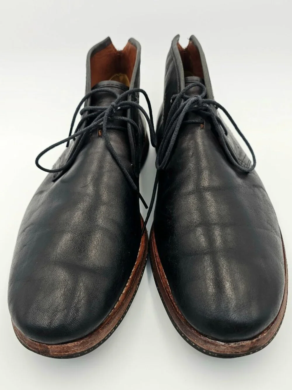 Timberland Boot Co Leather Chukka Boots Shoes Black Wodehouse 75510 Mens Size 10